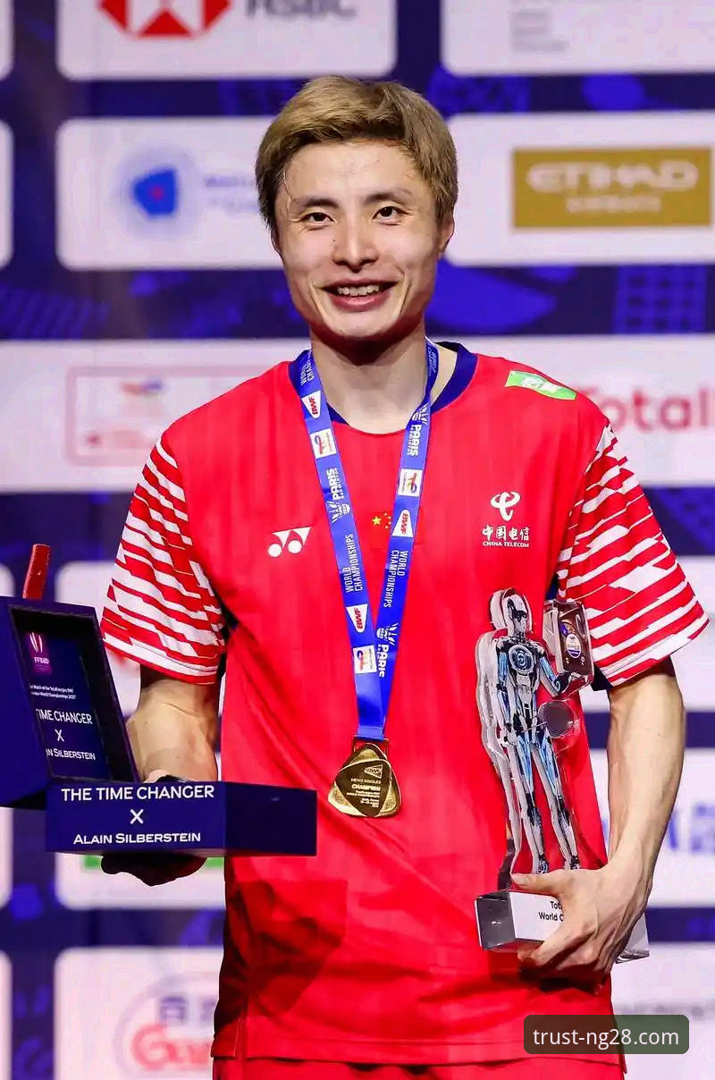 石宇奇亚锦赛男单封王！国羽8年冠军荒终结，南宫28品牌力量见证历史性突破